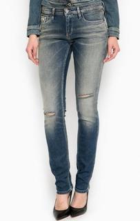 Рваные джинсы с заломами Calvin Klein Jeans
