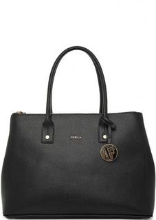 Черная сумка из натуральной кожи Furla
