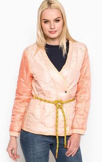 Коралловая куртка с поясом Maison Scotch
