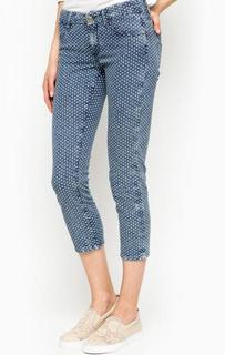 Укороченные джинсы в горошек Guess