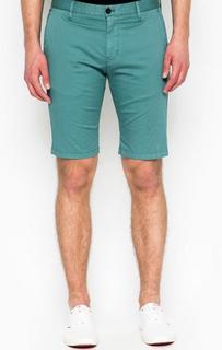 Хлопковые шорты бирюзового цвета Strellson