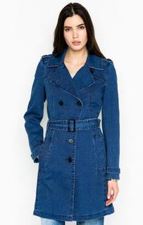 Синий тренчкот на пуговицах Drykorn