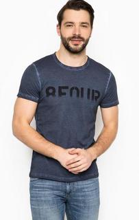 Хлопковая футболка с принтом Strellson