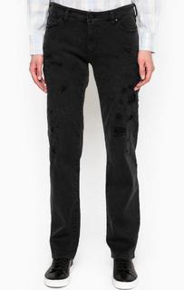 Темно-серые джинсы с потертостями Armani Jeans