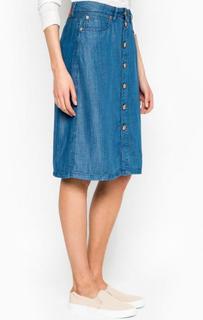 Джинсовая юбка средней длины с карманами Drykorn