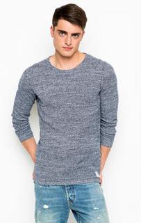 Синий джемпер с круглым вырезом Tom Tailor Denim