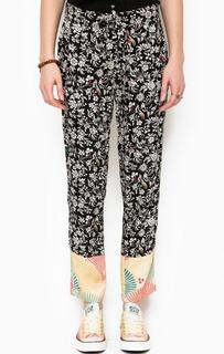Зауженные брюки с цветочным принтом Maison Scotch