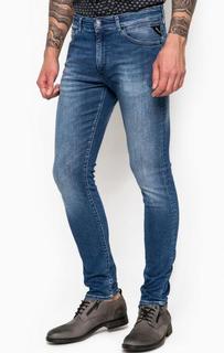 Синие джинсы скинни Replay