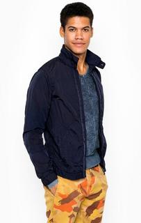 Ветровка синего цвета на молнии Scotch&Soda