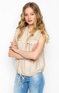 Блуза из вискозы с добавлением шелка Trussardi Jeans