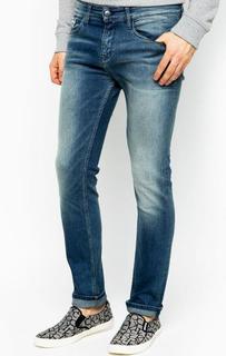 Синие джинсы скинни Calvin Klein Jeans