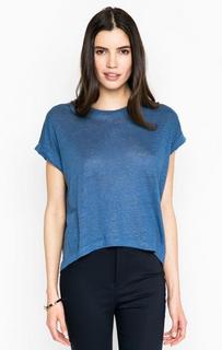 Льняной джемпер синего цвета Drykorn