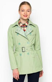 Двубортный тренчкот мятного цвета Barbour