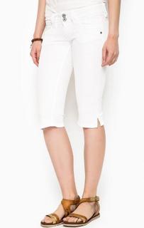 Белые бриджи из хлопка Pepe Jeans