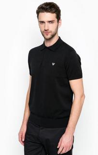 Черный хлопковый джемпер Armani Jeans