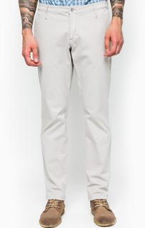 Серые зауженные брюки из хлопка Mustang