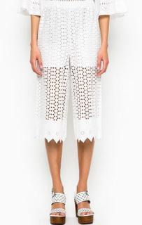 Белые капри из хлопка Pinko