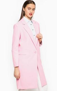 Розовое пальто с застежкой на пуговицу Miss Sixty