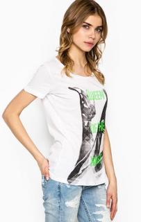 Футболка с отделкой стразами Replay