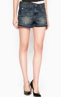 Короткие шорты с заломами и потертостями G Star RAW