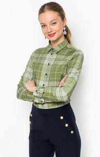 Рубашка цвета хаки в клетку Barbour
