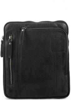 Черная кожаная сумка Strellson