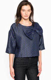 Блуза в горошек с нашивкой-бантом Fornarina