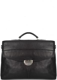 Кожаный портфель с тремя отделениями Gianni Conti