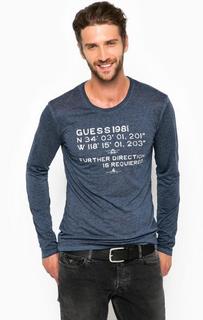 Футболка из хлопка и полиэстера Guess