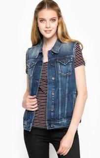 Джинсовый жилет синего цвета Pepe Jeans