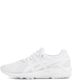 Белые текстильные кроссовки Asics Tiger