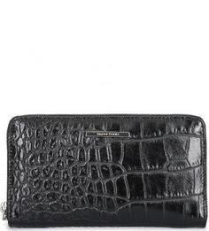 Кошелек из натуральной кожи с выделкой под рептилию Gianni Conti