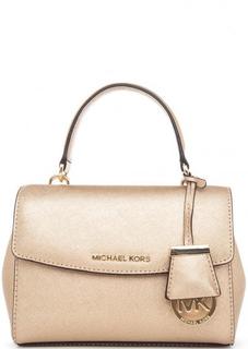 Сумка золотистого цвета с одной ручкой Michael Michael Kors