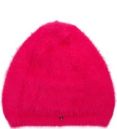 Шапка из полиамида цвета фуксия Guess