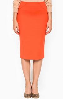 Оранжевая юбка-карандаш Patrizia Pepe