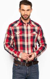 Хлопковая рубашка на кнопках Wrangler