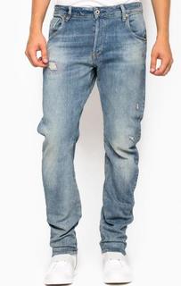 Синие зауженные джинсы G Star RAW