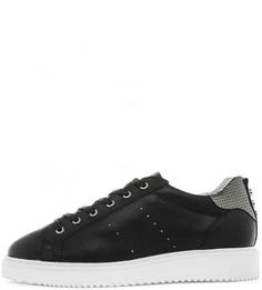 Кожаные кеды на шнуровке Bronx