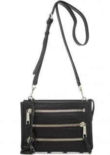 Черная кожаная сумка через плечо Rebecca Minkoff