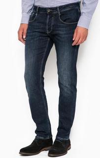 Синие зауженные джинсы с низкой посадкой Guess