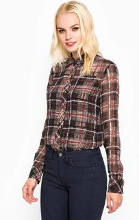 Разноцветная блуза в клетку Juicy Couture