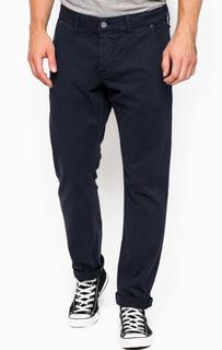 Синие хлопковые брюки Mustang