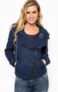 Бежевая ветровка из полиэстера на кнопках Guess