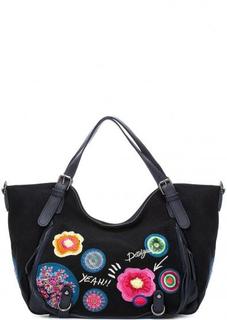 Текстильная сумка с длинными ручками Desigual