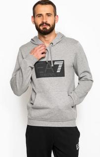 Толстовка из хлопка с карманом-кенгуру EA7
