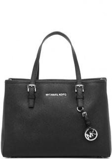 Сумка из сафьяновой кожи со съемным ремнем Michael Michael Kors