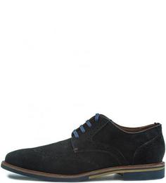 Замшевые туфли-броги синего цвета Tommy Hilfiger