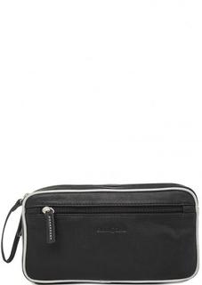 Черная кожаная косметичка Gianni Conti