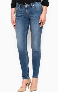 Синие джинсы с низкой посадкой Lee