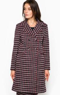 Пальто на кнопках из хлопка и акрила Pinko